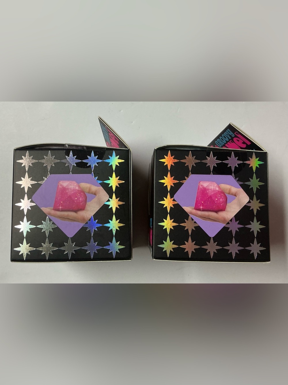 TWO Authentic NEEDOH GROOVY JEWEL Super Sparkling Squish! RARE! 2 colors! - Picture 9 of 11